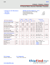 Datasheet IFN5432 manufacturer InterFET