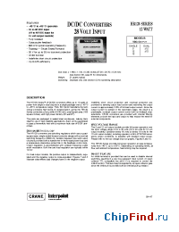 Datasheet HR121-2805 manufacturer Interpoint