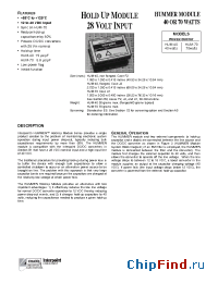 Datasheet HUM-40 manufacturer Interpoint