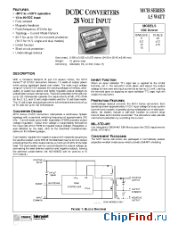 Datasheet MCH2805D manufacturer Interpoint