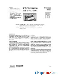 Datasheet MTO2812T manufacturer Interpoint