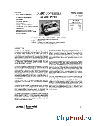 Datasheet MTW2805S manufacturer Interpoint