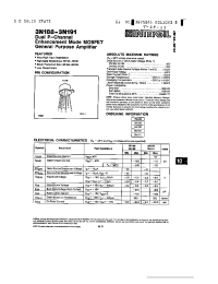 Datasheet 3N189 manufacturer Intersil