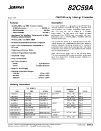 Datasheet 5962-85016013A manufacturer Intersil