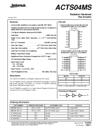 Datasheet 5962F9671201VCC manufacturer Intersil