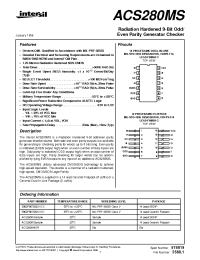 Datasheet ACS280D manufacturer Intersil