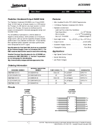 Datasheet ACS30D manufacturer Intersil