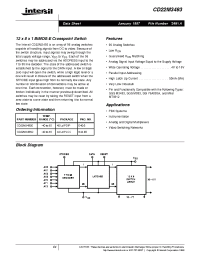 Datasheet CD22M3493 manufacturer Intersil