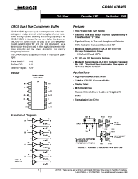 Datasheet CD4041BMS manufacturer Intersil