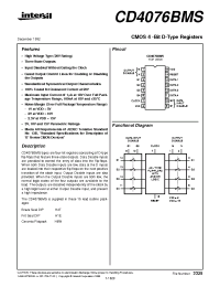 Datasheet CD4076BMS manufacturer Intersil