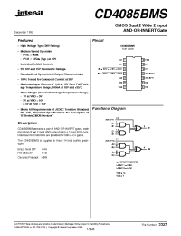 Datasheet CD4085 manufacturer Intersil
