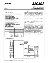 Datasheet CD82C50A-5 manufacturer Intersil