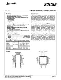 Datasheet CD82C85 manufacturer Intersil