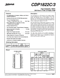 Datasheet CDP1822C manufacturer Intersil