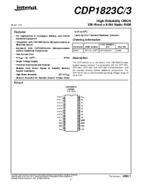 Datasheet CDP1823C/3 manufacturer Intersil