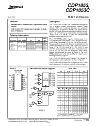 Datasheet CDP1853D manufacturer Intersil