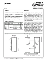 Datasheet CDP1855E manufacturer Intersil