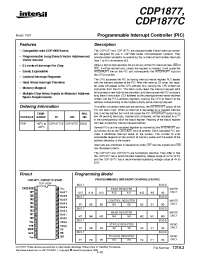 Datasheet CDP1877CE manufacturer Intersil