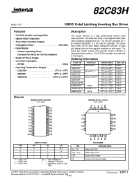 Datasheet CP82C83H manufacturer Intersil