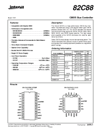 Datasheet CP82C88 manufacturer Intersil