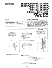 Datasheet DG426A manufacturer Intersil