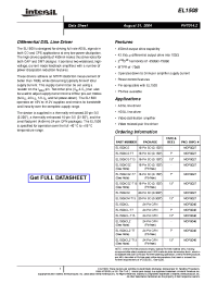 Datasheet EL1508CL-T7 manufacturer Intersil