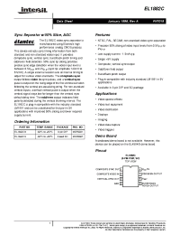 Datasheet EL1882C manufacturer Intersil