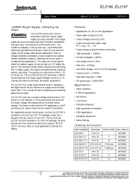 Datasheet EL2150CS-T13 manufacturer Intersil