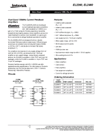 Datasheet EL2260CN manufacturer Intersil