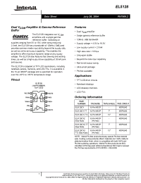 Datasheet EL5128CY-T13 manufacturer Intersil