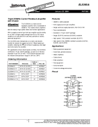 Datasheet EL5393ACS manufacturer Intersil