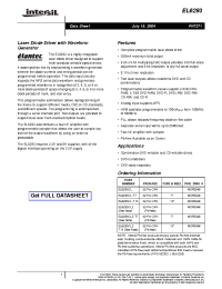Datasheet EL6293CL-T13 manufacturer Intersil