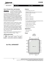 Datasheet EL6836CL manufacturer Intersil