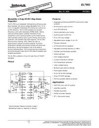 Datasheet EL7563CREZ-T13 manufacturer Intersil