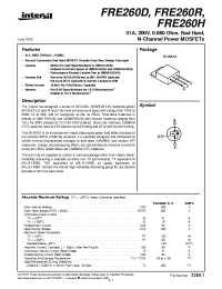 Datasheet FRE260R manufacturer Intersil
