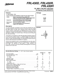Datasheet FRL430H manufacturer Intersil