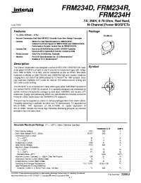 Datasheet FRM234R manufacturer Intersil