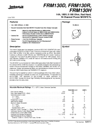 Datasheet FRM240H manufacturer Intersil