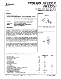 Datasheet FRS230D manufacturer Intersil