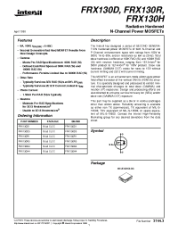 Datasheet FRX130R1 manufacturer Intersil