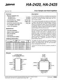 Datasheet HA1-2425-5 manufacturer Intersil