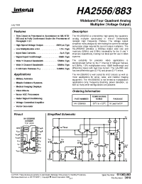 Datasheet HA1-2556883 manufacturer Intersil
