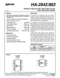 Datasheet HA1-2842883 manufacturer Intersil