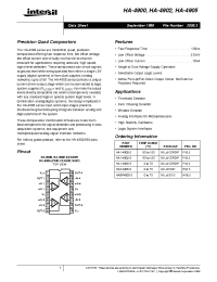 Datasheet HA1-4905-5 manufacturer Intersil