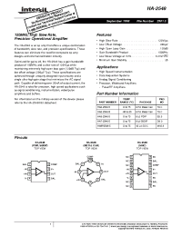 Datasheet HA2-2548-5 manufacturer Intersil