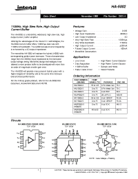 Datasheet HA2-5002-5 manufacturer Intersil
