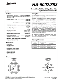 Datasheet HA2-5002/883 manufacturer Intersil