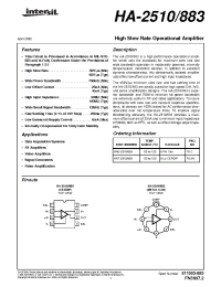 Datasheet HA-2512/883 manufacturer Intersil