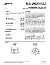 Datasheet HA-2529883 manufacturer Intersil