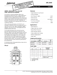 Datasheet HA3-2444-5 manufacturer Intersil
